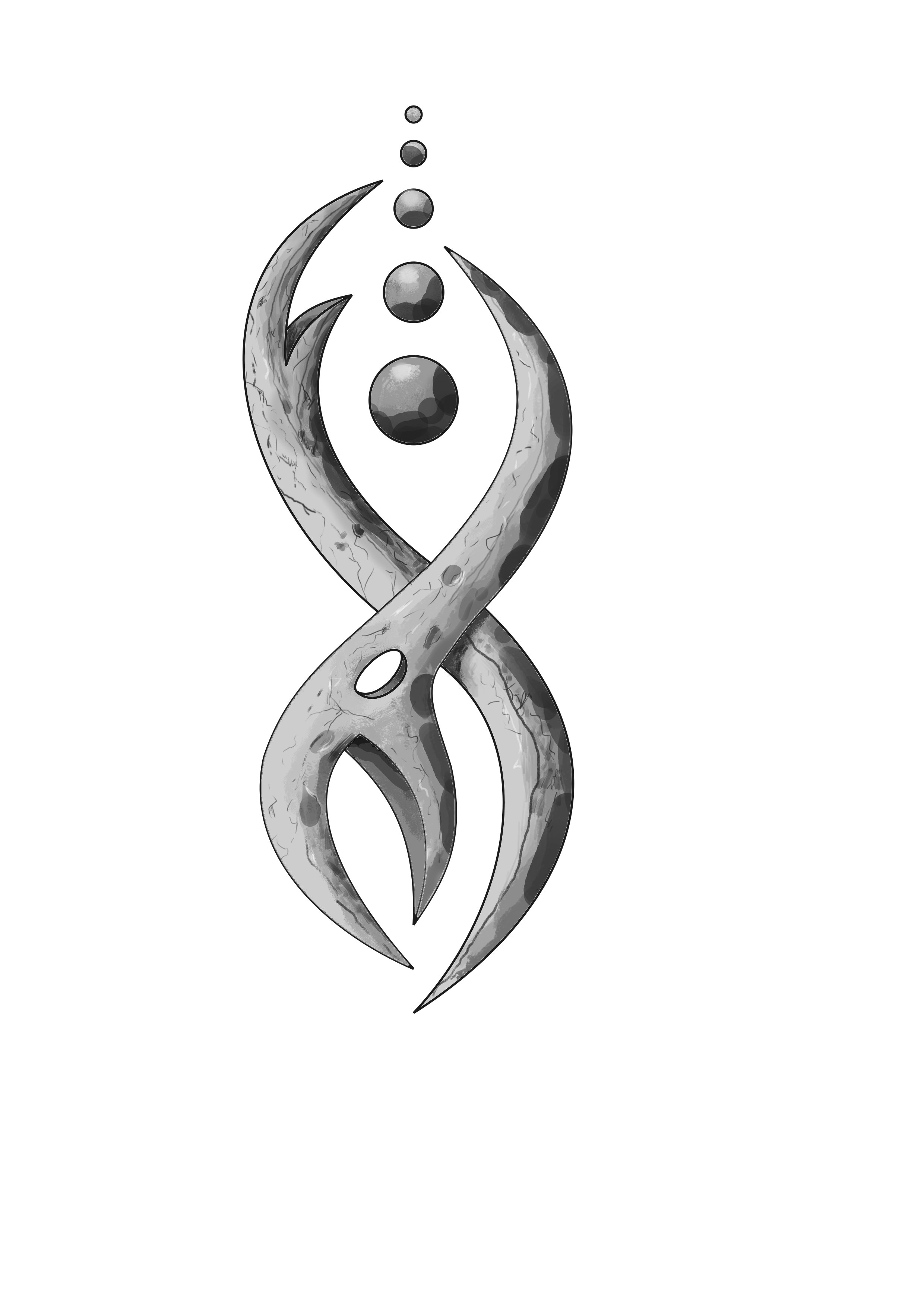 Travail d'un tatouage avec une tablette graphique